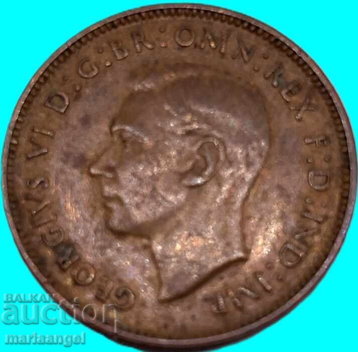1 Farthing 1942 Marea Britanie George VI bronz cu preț € 0.59 | 1.15 BGN