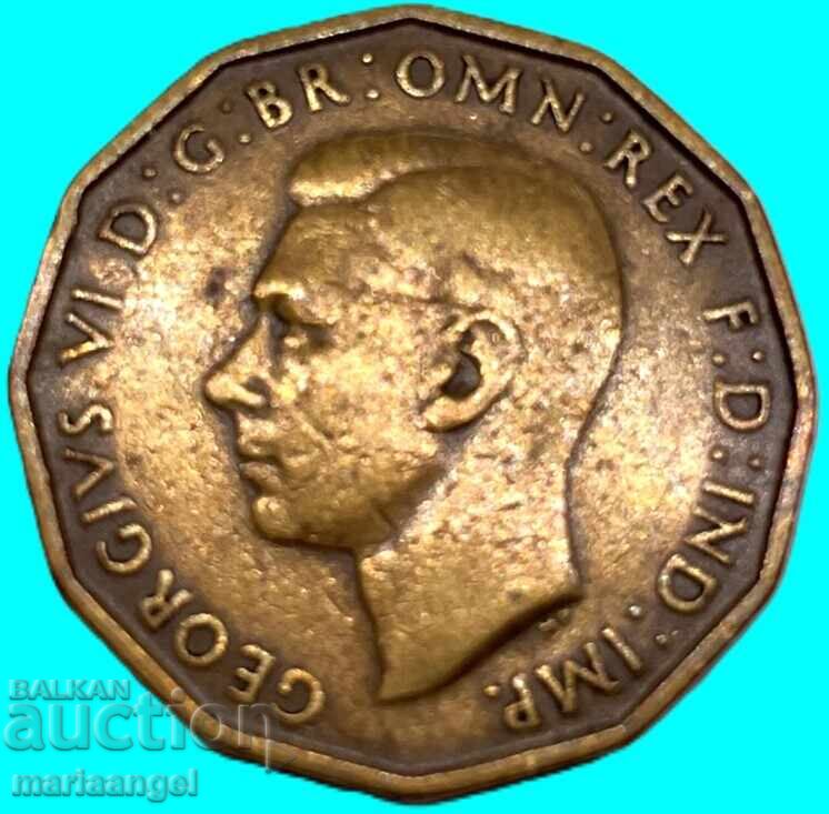 3 pence 1937 Marea Britanie cu preț € 1.90 | 3.72 BGN