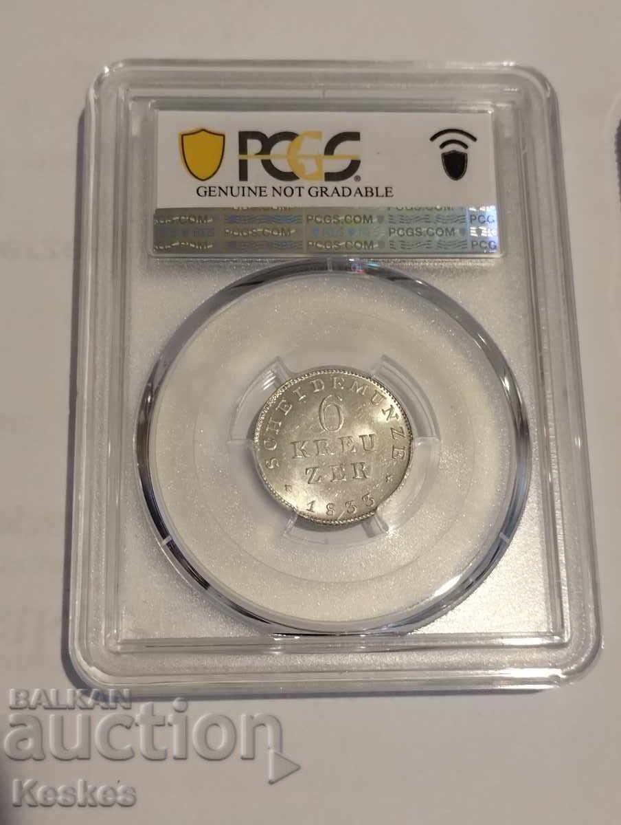6 kreuzeri 1833 Ludovic I cu preț € 60.00 | 117.35 BGN