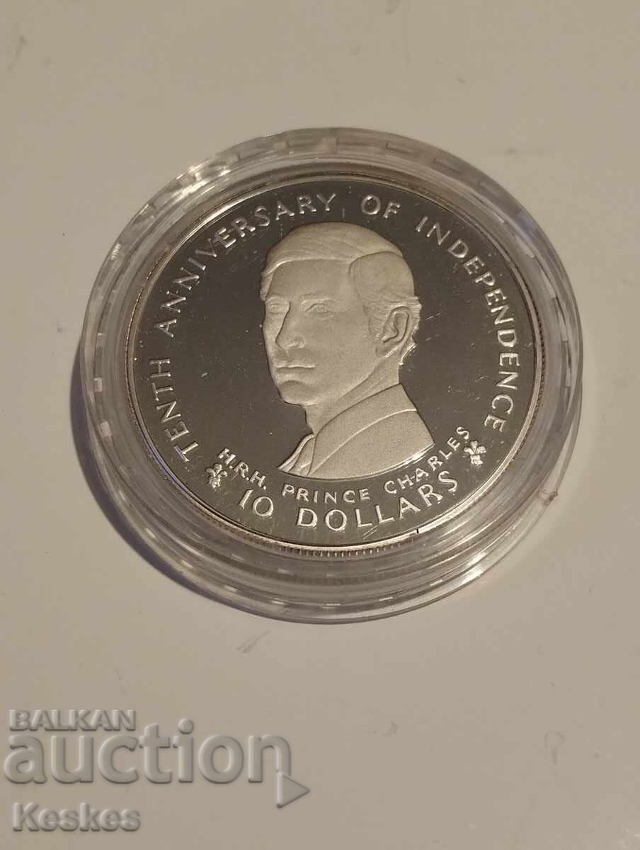 Fiji 10 dollars 1980 - 6