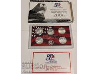 SUA 2006 set 5 monede de argint 25 cenți mat-lucios