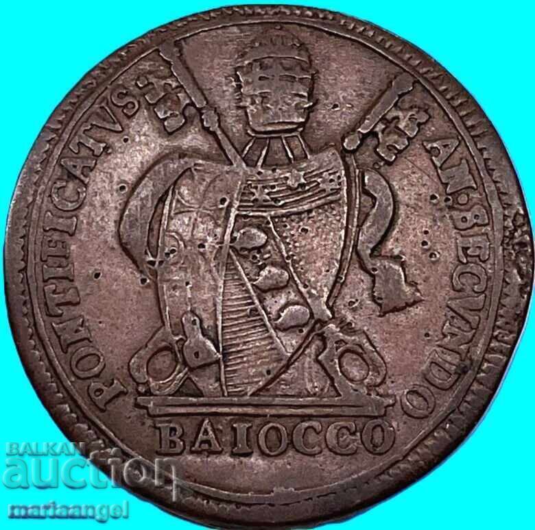 1 baiocco 1802 Vatican Roma Pius al VII-lea 11,62g - rar cu preț € 23.92 | 46.78 BGN