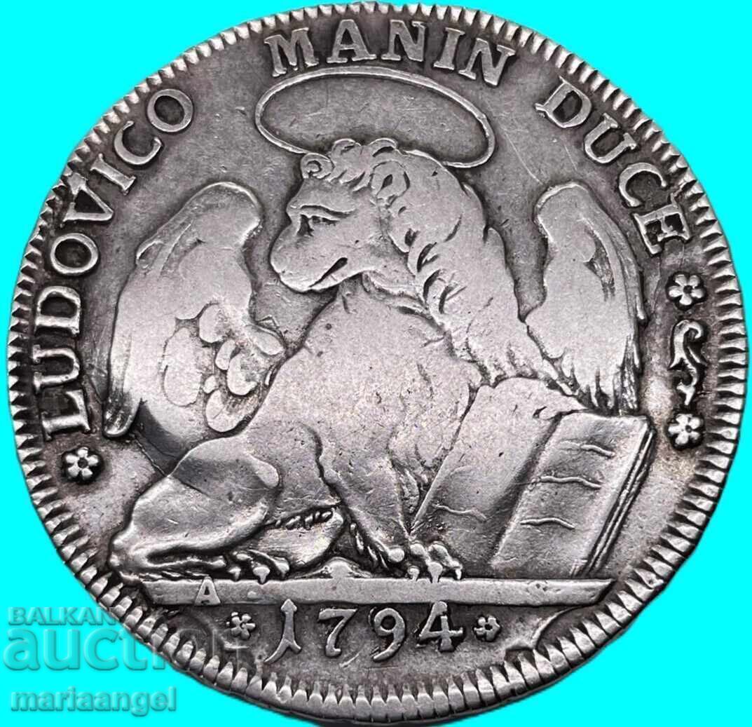 Taler 1794 Tallero Veneția 27.89g doge Ludovico Manin - scump