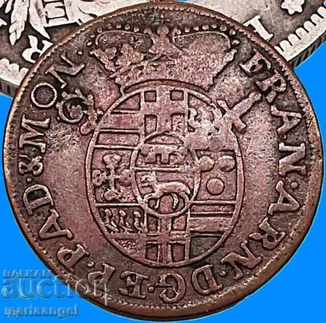 4 пфенига 1718 Германия Епископство Падерборн 2,28г - 6 4 пфенига 1718 Германия Епископство Падерборн 2,28г - 6