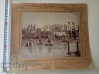 Снимка картон фотография Военни маневри 1901 г.