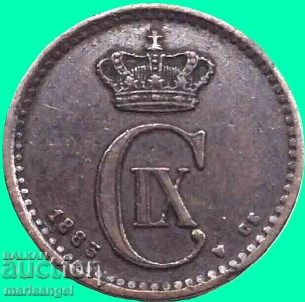 Danemarca 1883 1 ore øre Christian IX bronz cu preț € 6.18 | 12.09 BGN