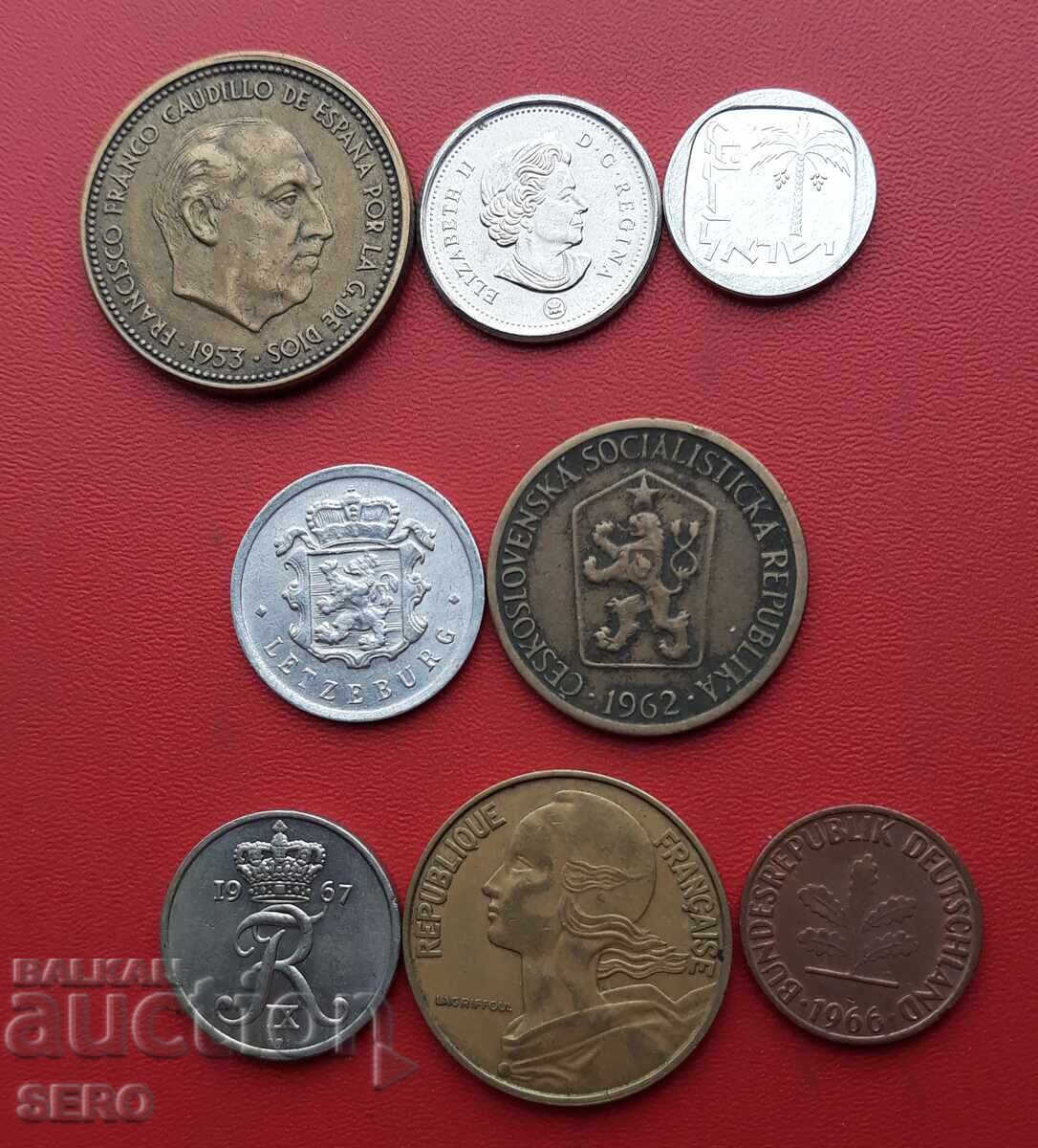 Lot mixt de 8 monede cu preț € 0.51 | 1.00 BGN