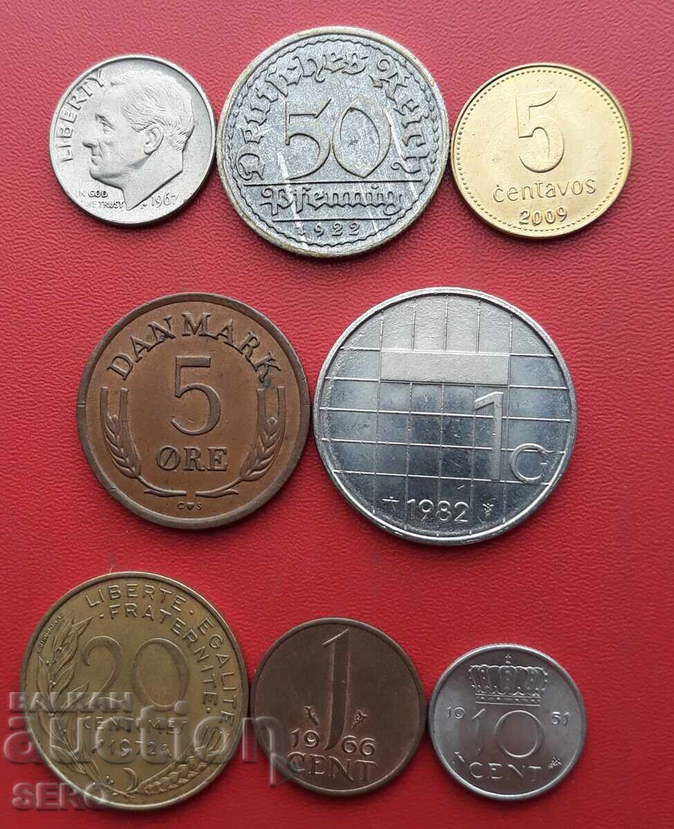 Смесен лот от 8 монети