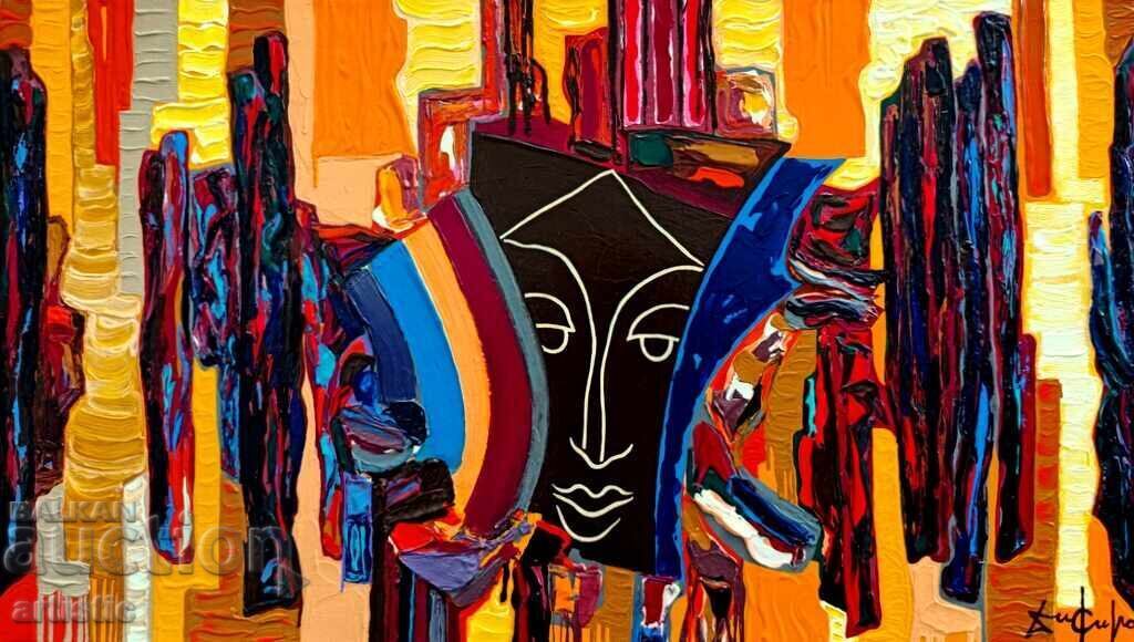 Dimitar Kirov, compoziție picturală - "Teologul" cu preț € 1175.00 | 2298.11 BGN