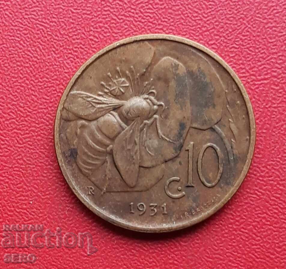 Италия-10 цента 1931-мн.хубаво запазена