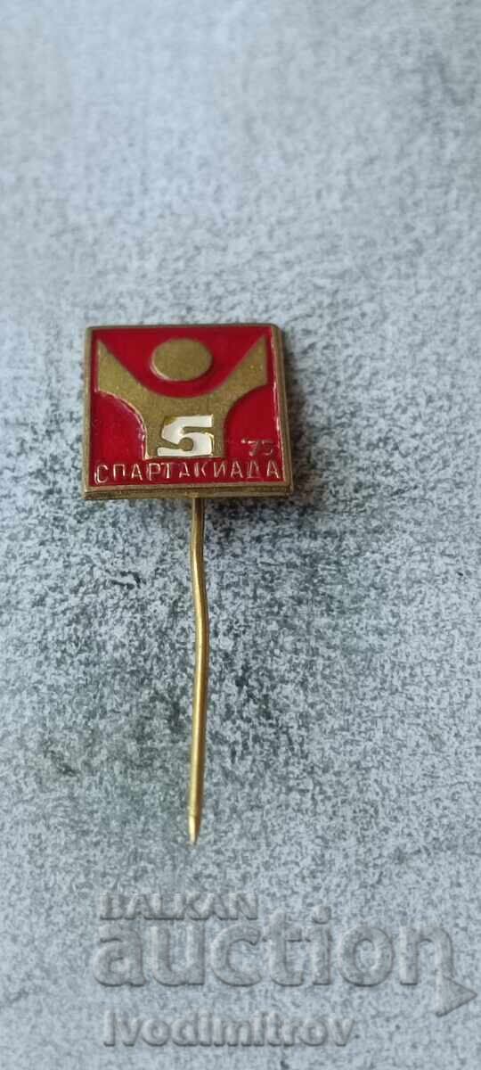 Insignă Spartakiada '75