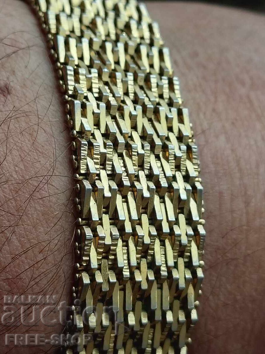 Παλιό βραχιόλι double με σφραγίδα 18k 750 από τη δεκαετία του '60 - 5