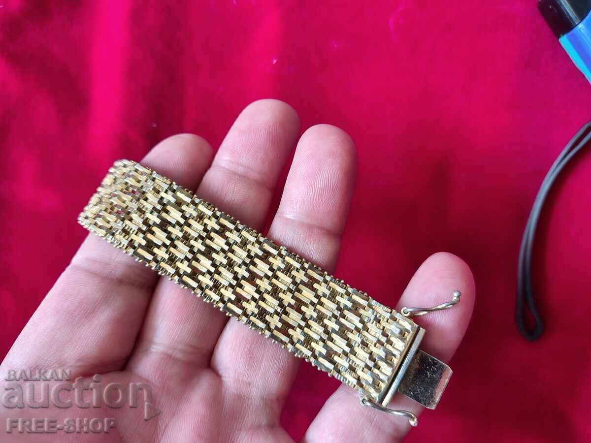Παλιό βραχιόλι double με σφραγίδα 18k 750 από τη δεκαετία του '60 - 6