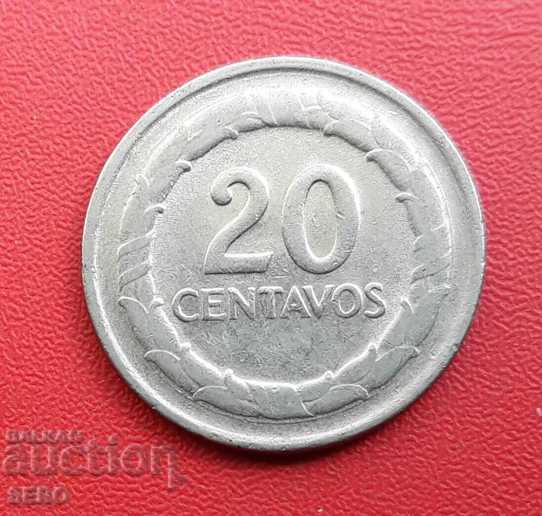 Colombia 20 centavos 1967