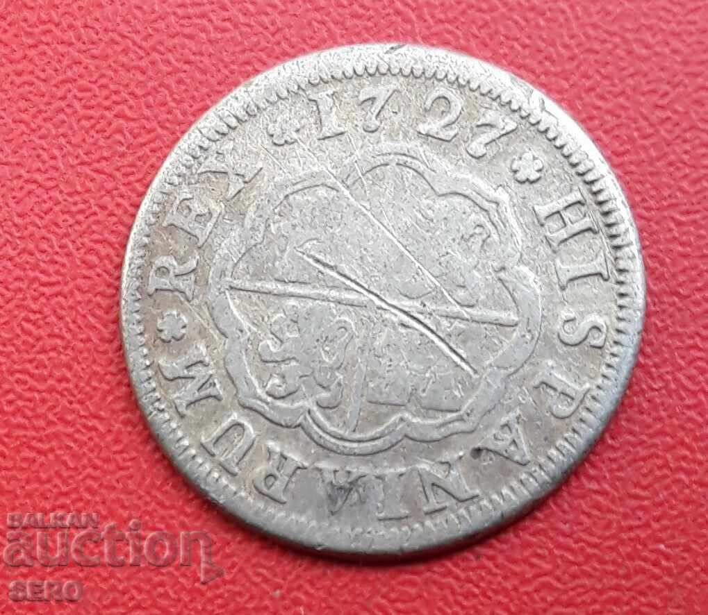 Spain-1 real 1727-silver with price € 12.00 | 23.47 BGN