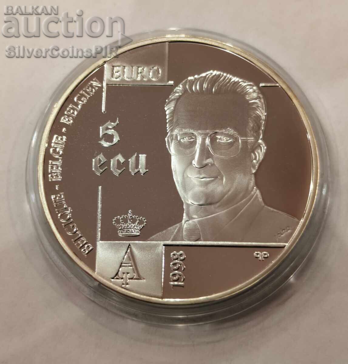 Argint 5 Ecu Declarația Drepturilor Omului 1998 Belgia - 6 Argint 5 Ecu Declarația Drepturilor Omului 1998 Belgia - 6