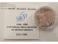 Argint 5 Ecu Declarația Drepturilor Omului 1998 Belgia