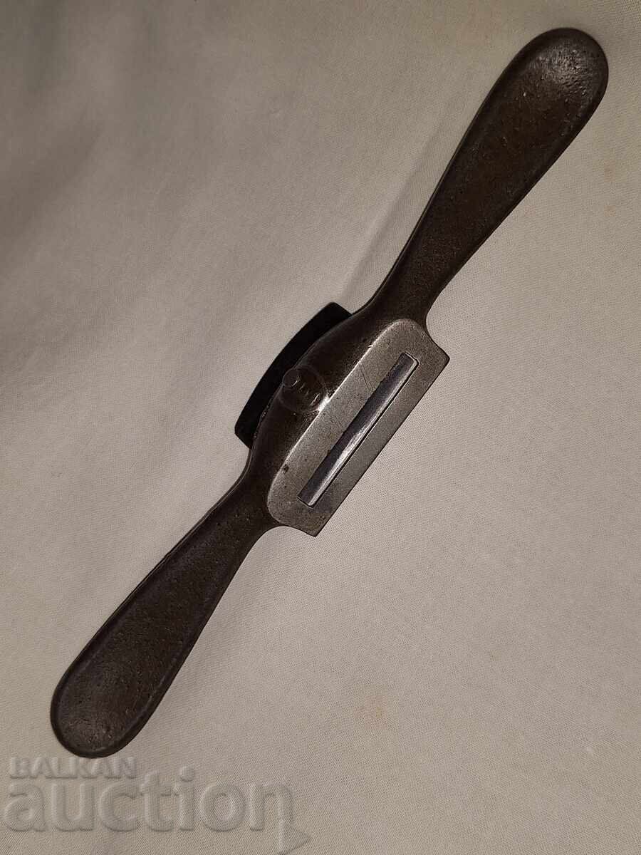 Auction  Antique branded Swedish wood plane, drawknife