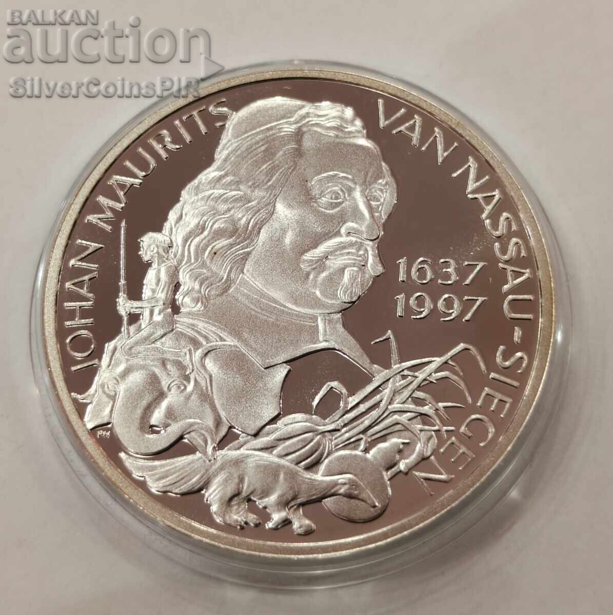 Livrarea Argint 25 ECU Johan Maurits 1997 Olanda Livrarea Argint 25 ECU Johan Maurits 1997 Olanda