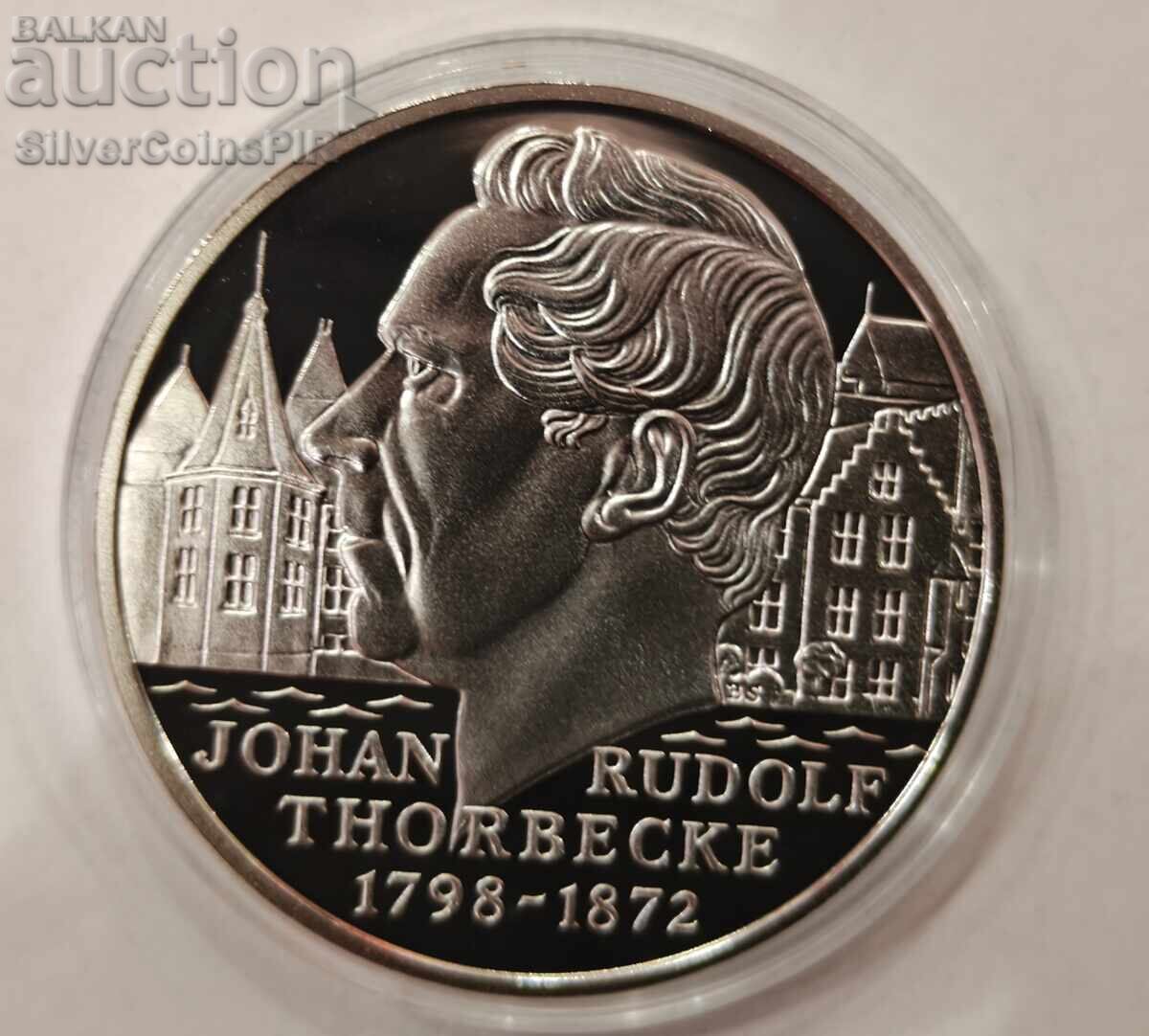 Argint 25 ECU Johan Thorbeck 1998 Olanda cu preț € 0.01 | 0.02 BGN