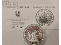 Argint 750.000 Lire Ușă către Europa 1996 Turcia