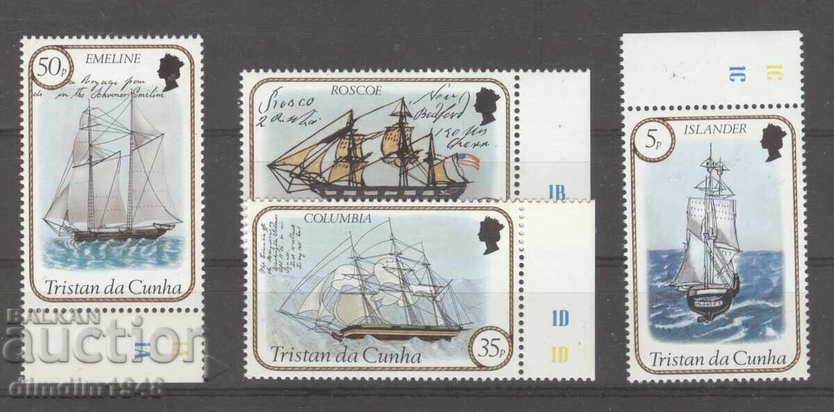 Insulele Tristan da Cunha 1983 - Nave, serie completă, neștampilată