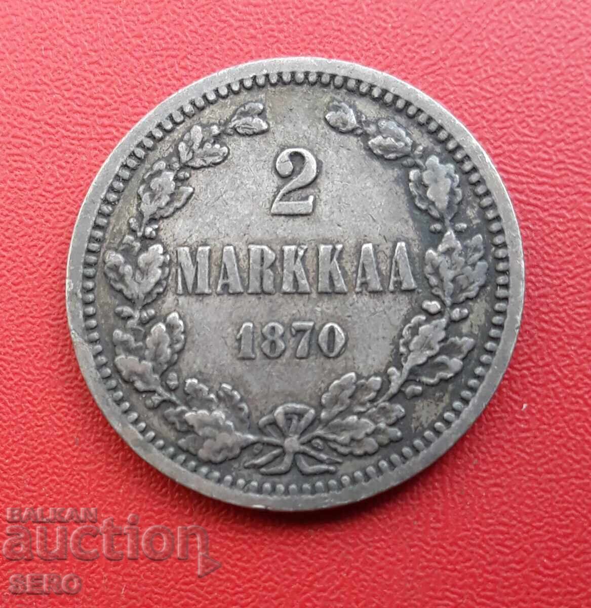 Russia/for Finland/ 2 markkaa 1870-silver and rare
