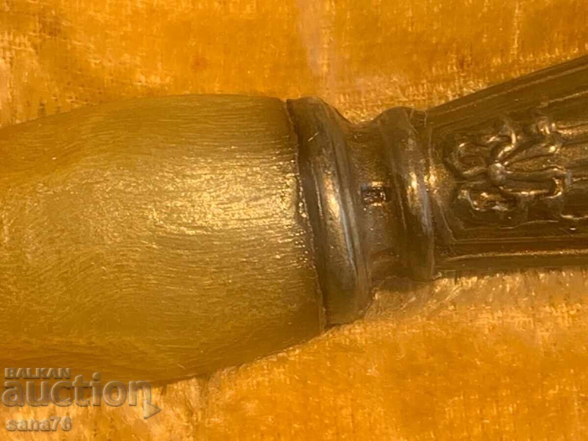Licitație Tacâmuri franțuzești de lux - Cardony (corn și mânere din argint)