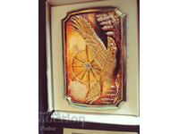 Gold-plated belt buckle