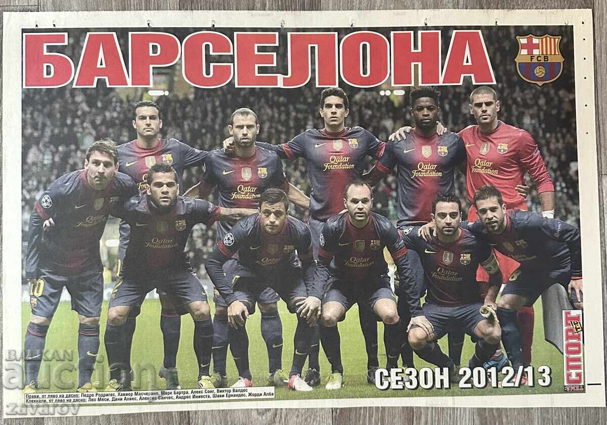 Barcelona 2013 Spania Fotbal Messi Iniesta Xavi Stoichkov