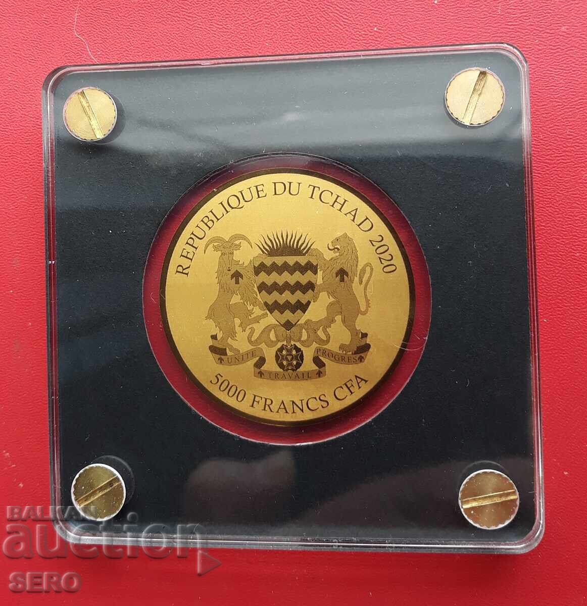 Chad - 5000 Francs 2020 - 1/200 Gold Ounce with price € 47.01 | 91.94 BGN