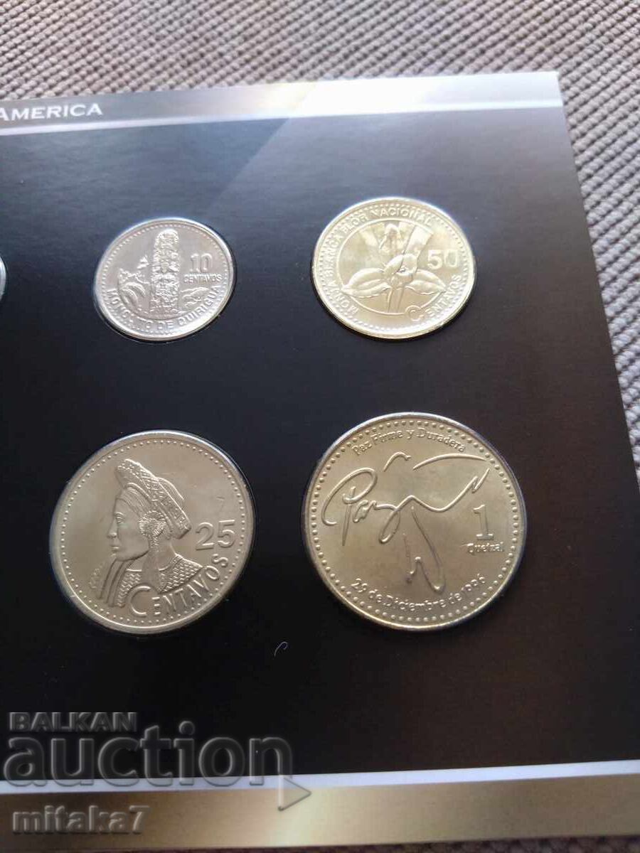 Set monede Guatemala cu preț € 8.50 | 16.62 BGN Set monede Guatemala cu preț € 8.50 | 16.62 BGN