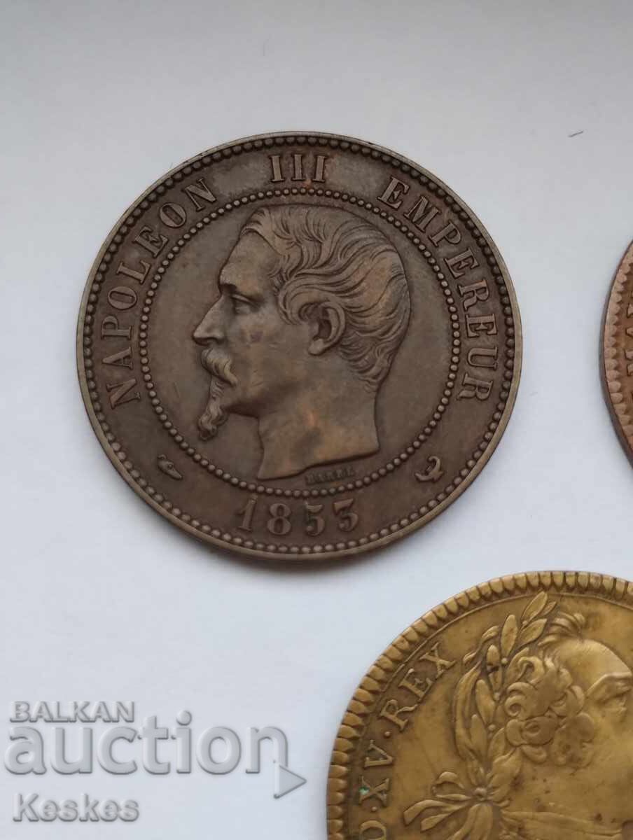 3 jetoane franceze (1713-1853) cu preț € 35.00 | 68.45 BGN
