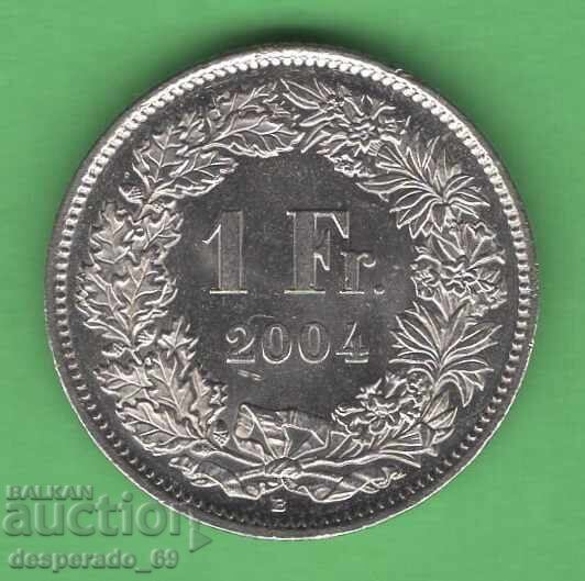 (¯`'•.¸ 1 franc 2004 SWITZERLAND UNC- ¸.•'´¯)
