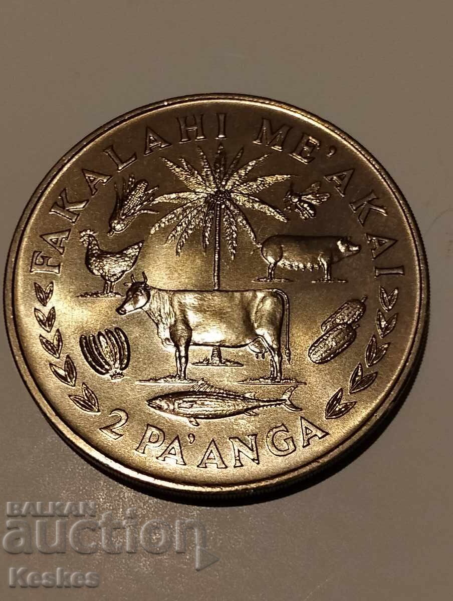 Αναμνηστικό κέρμα Τόνγκα 1975, 2 παάνγκα - 6