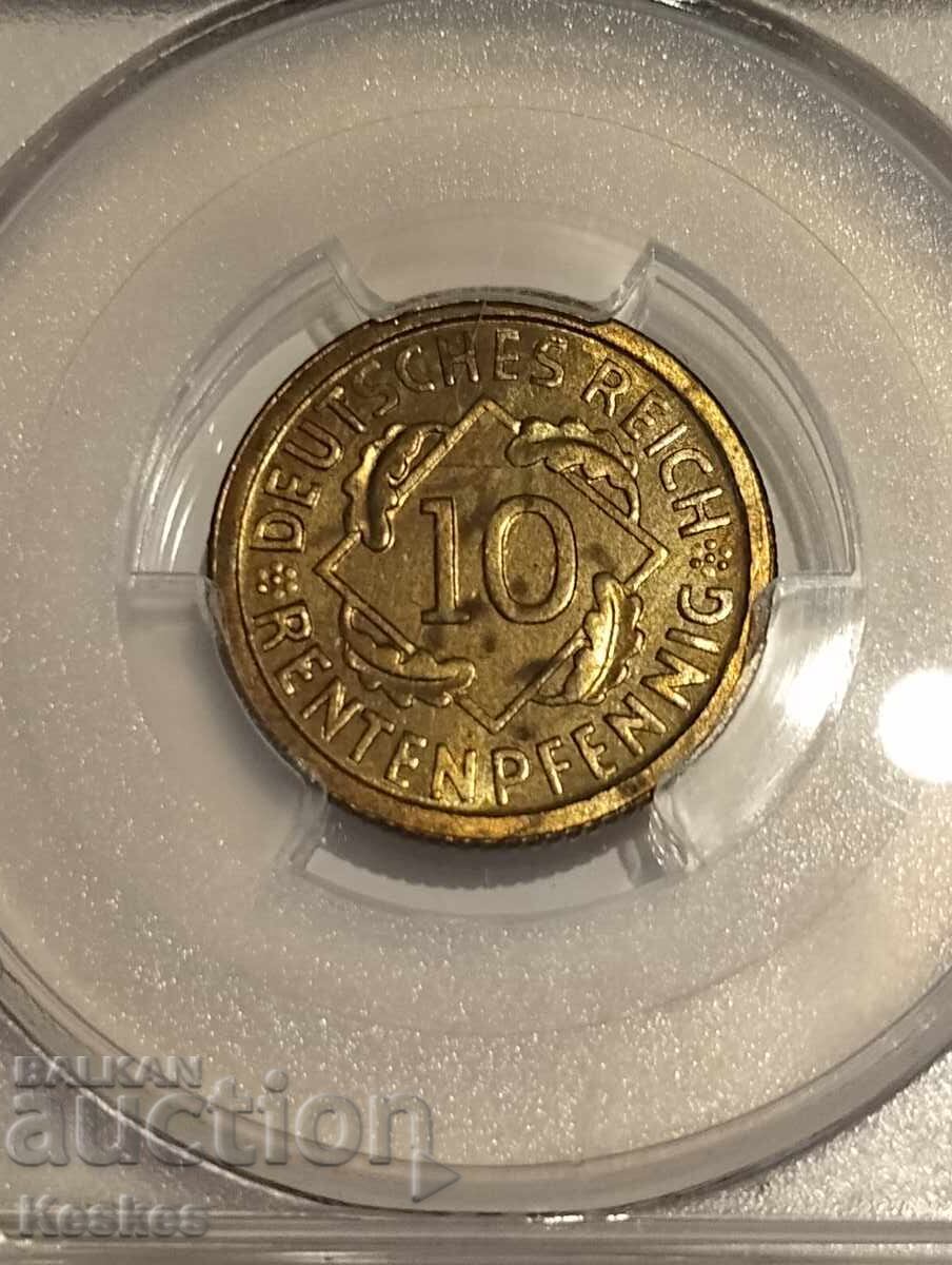 Germany Weimar 10 pfennig 1923 - 6 Germany Weimar 10 pfennig 1923 - 6