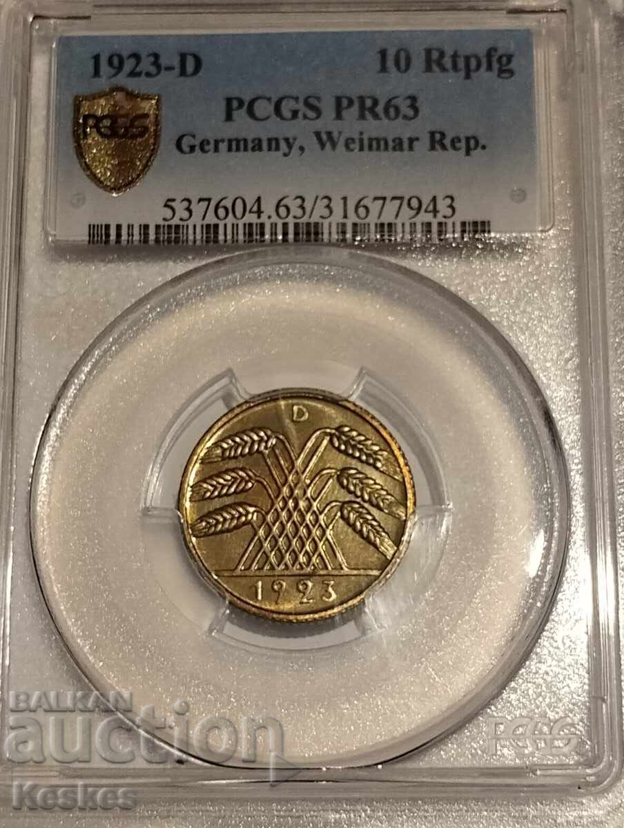 Germany Weimar 10 pfennig 1923 Germany Weimar 10 pfennig 1923