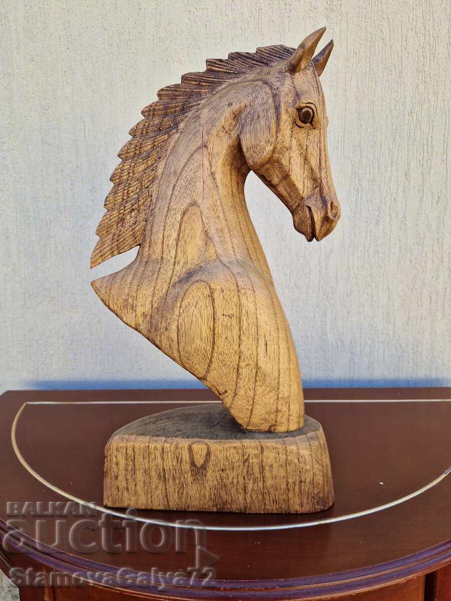 Уникална антикварна дървена фигура скулптура дърворезба с цена € 100.00 | 195.58 лв.