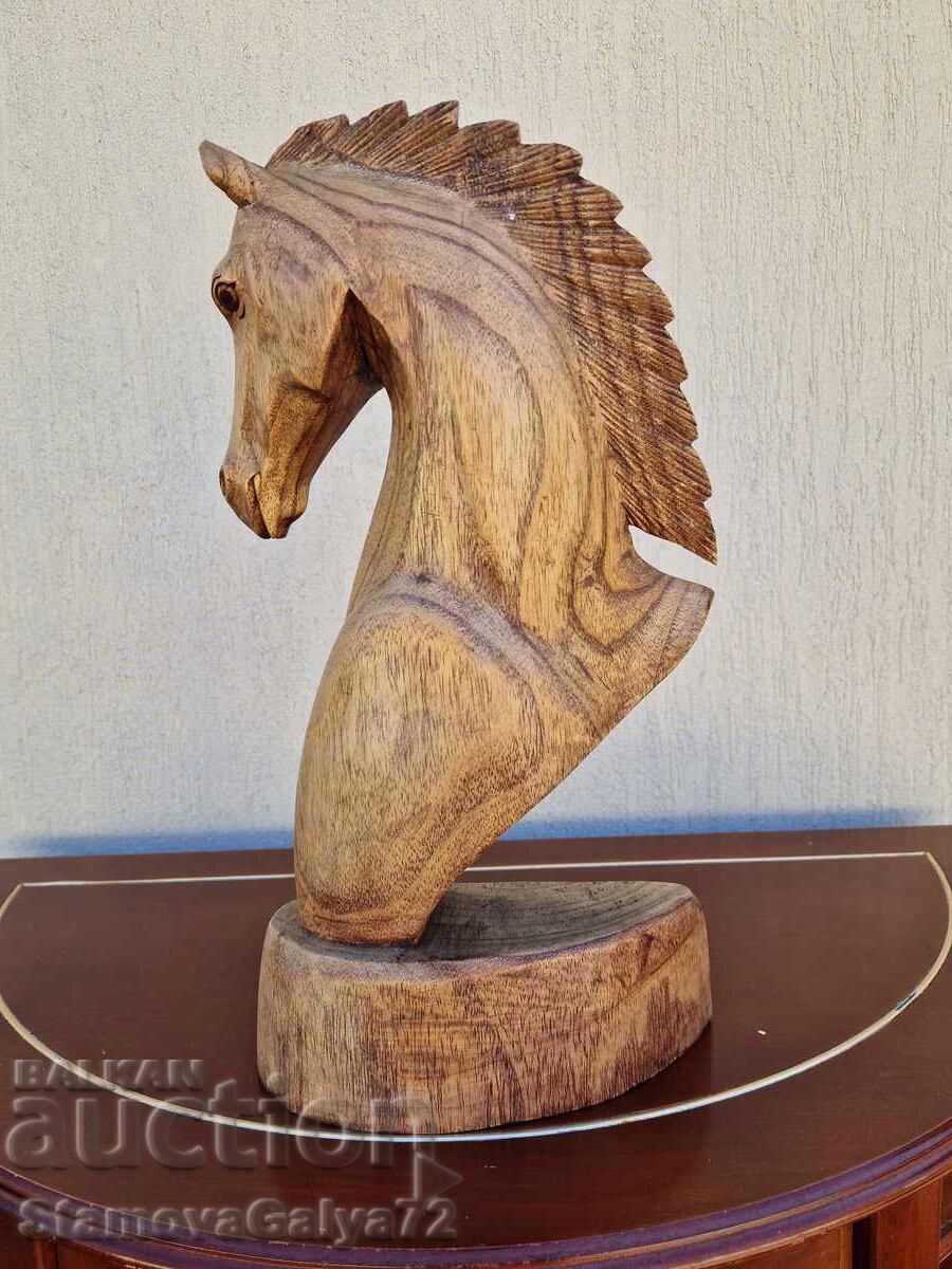 Уникална антикварна дървена фигура скулптура дърворезба - 6