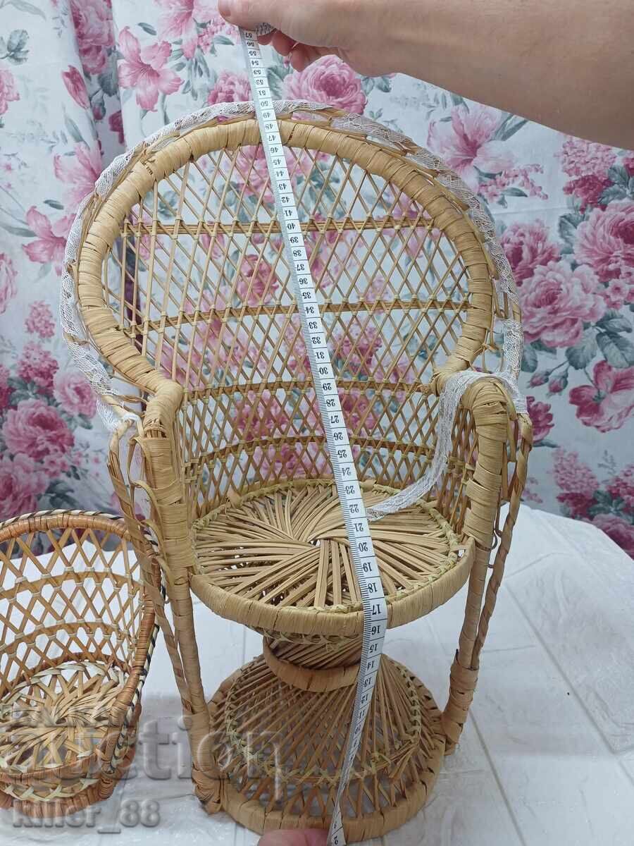 Δημοπρασία Μίνι καρέκλες πολυθρόνες για κούκλες, γλάστρες και άλλα!