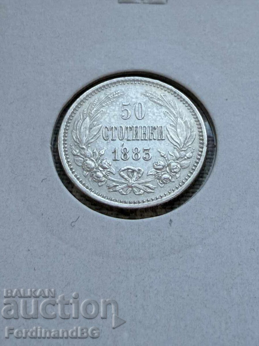 50 σεντς 1883 με τιμή € 175.00 | 342.27 BGN