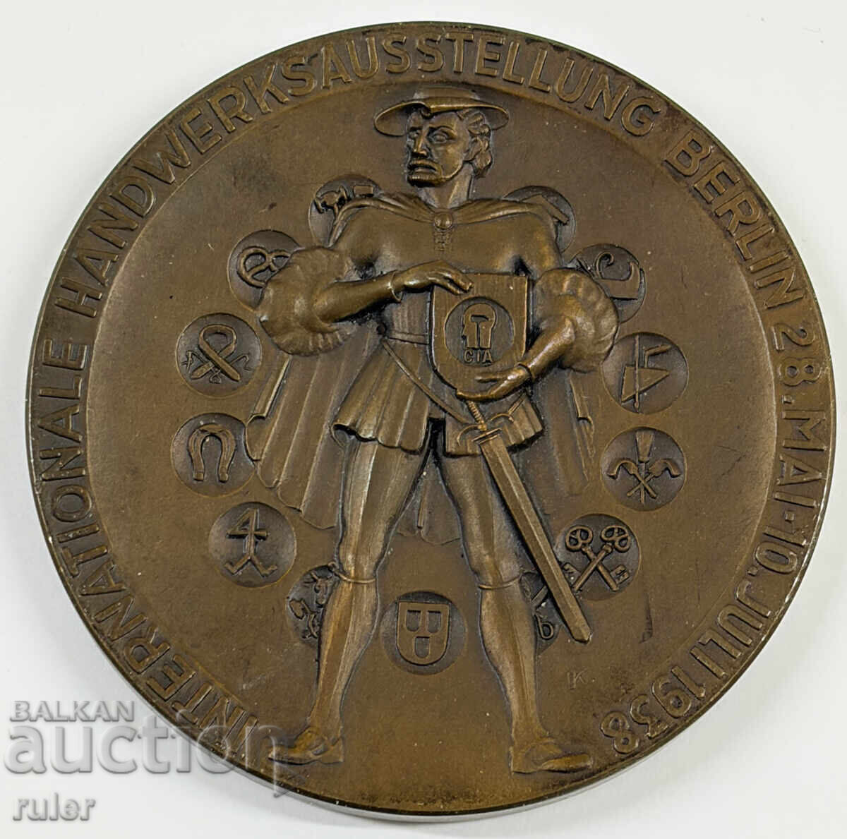 Medalie de la Expoziția Internațională de Artizanat din Berlin din 1938