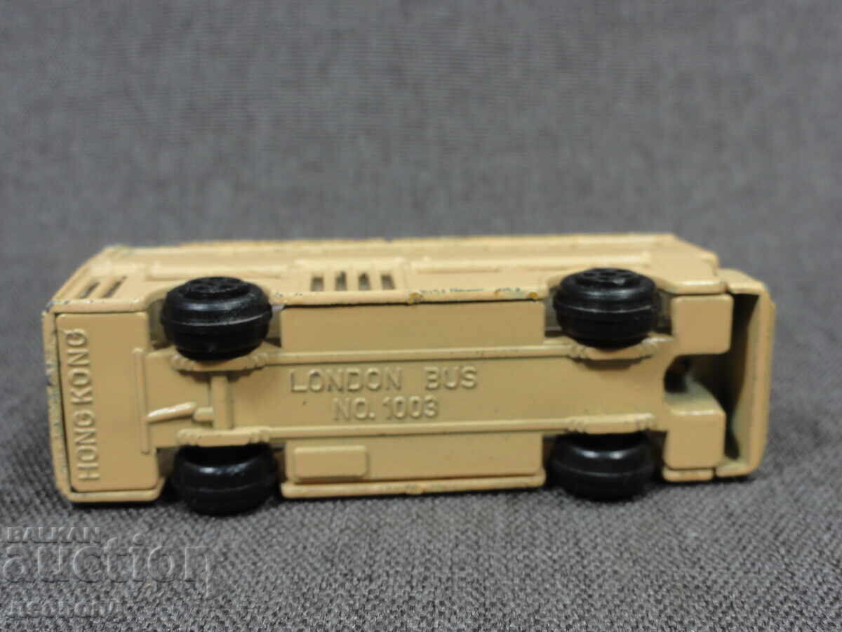 OLD RETRO METAL TOY LONDON BUS HONG KONG - 6