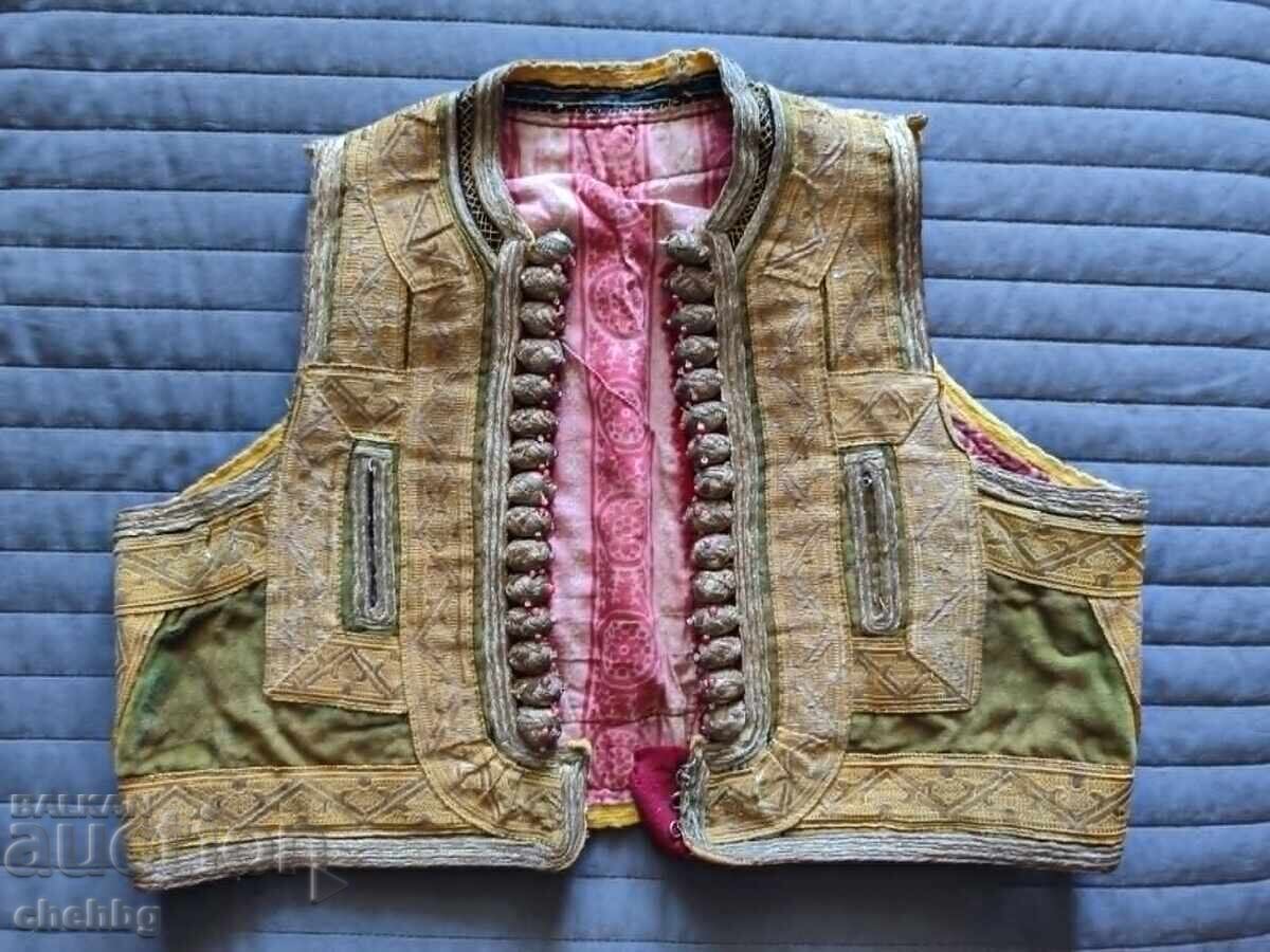 AUTHENTIC METALLIC THREAD EMBROIDERED VEST