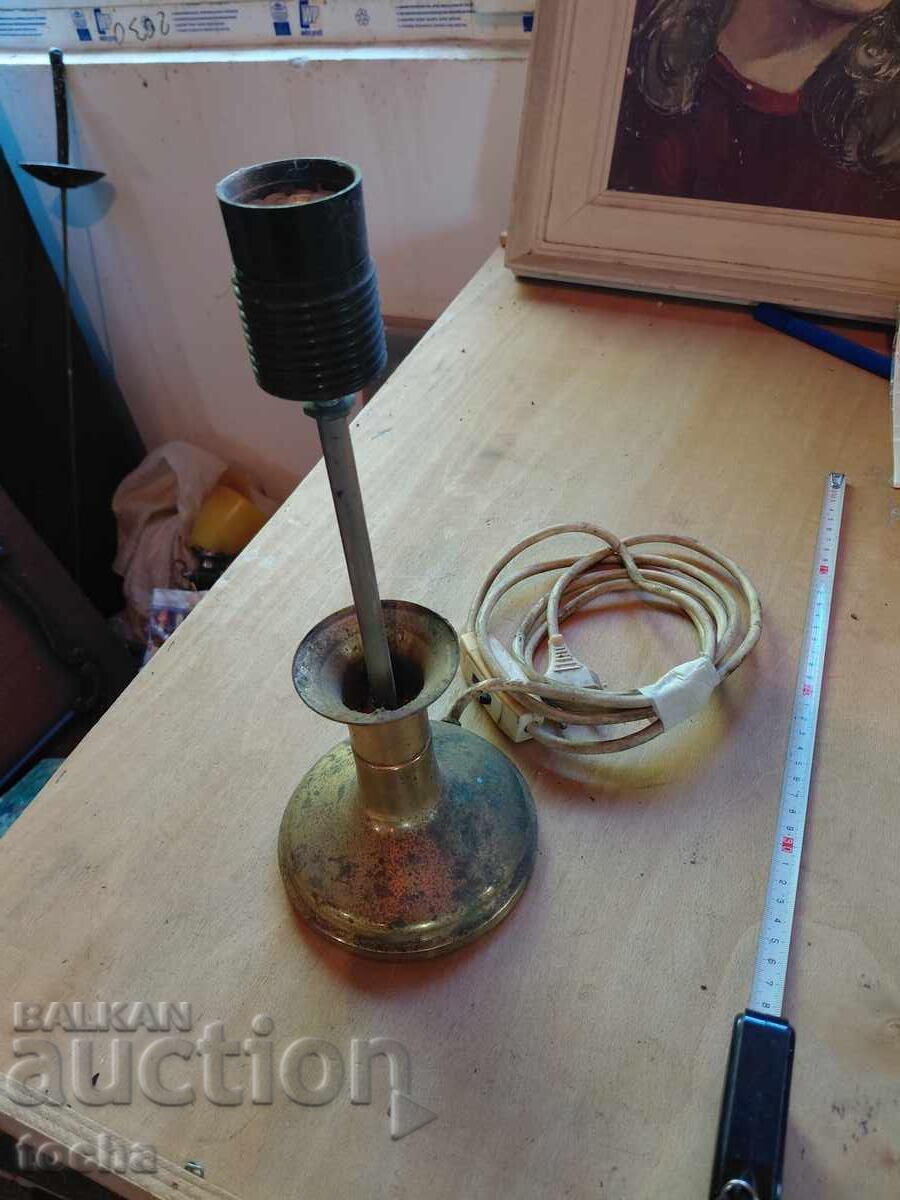 Lampă veche nr. 12, alamă/bronz
