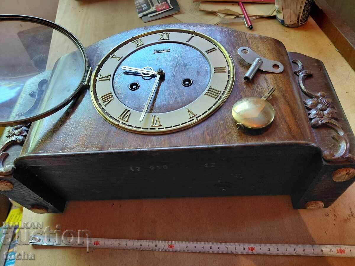 Ceas de șemineu Junghans superb, funcțional