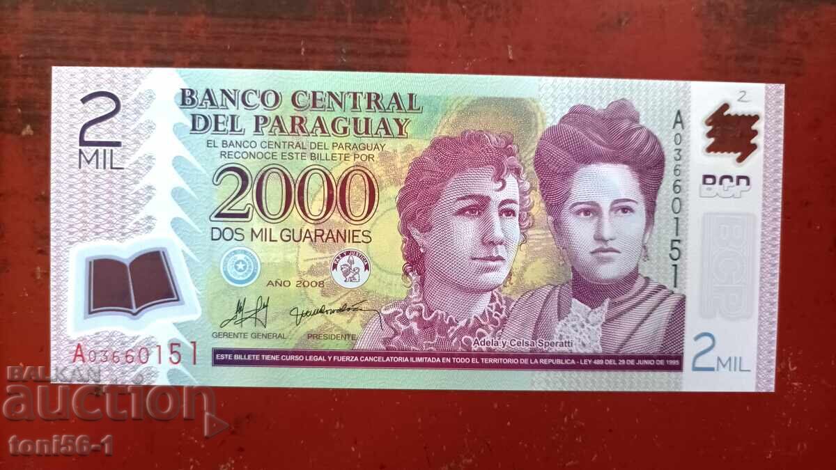 Paraguay 2000 Guarani 2008 UNC