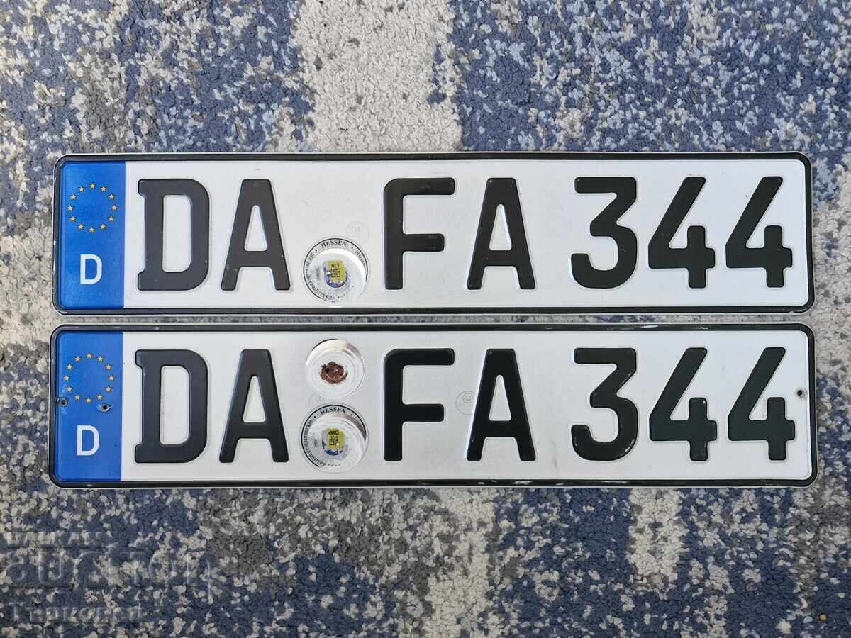 Set numere de înmatriculare germane