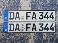 Set of German license plates