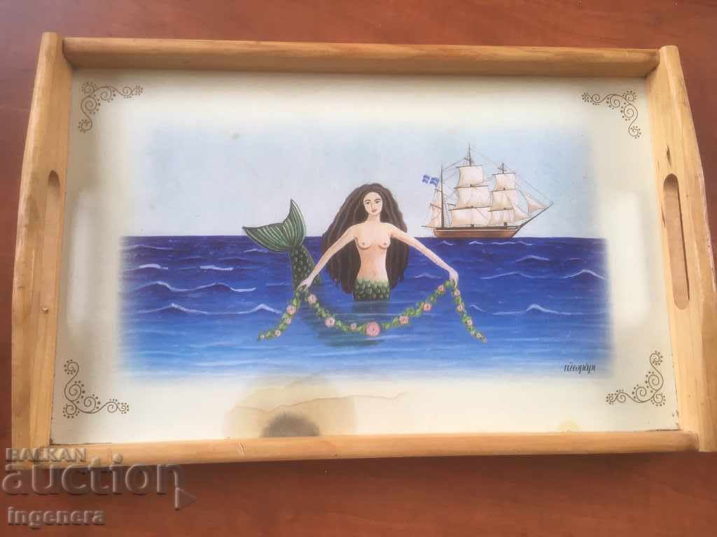 WOODEN TRAY ANTIQUE